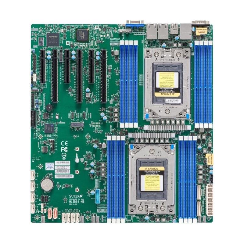 SUPERMICRO MB 2xSP3 (7002/7003),16x DDR4,10xSATA3, 4x NVMe, 1xM.2, 6xPCIe4.0 (3 x16, 3 x8), IPMI, 2x LAN