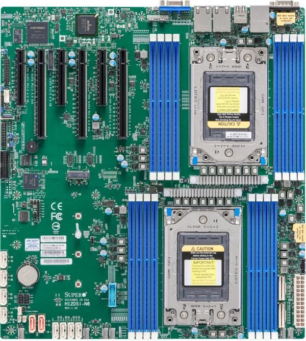 SUPERMICRO MB 2xSP3 (7002/7003),16x DDR4,10xSATA3, 4x NVMe, 1xM.2, 6xPCIe4.0 (3 x16, 3 x8), IPMI, 2x LAN