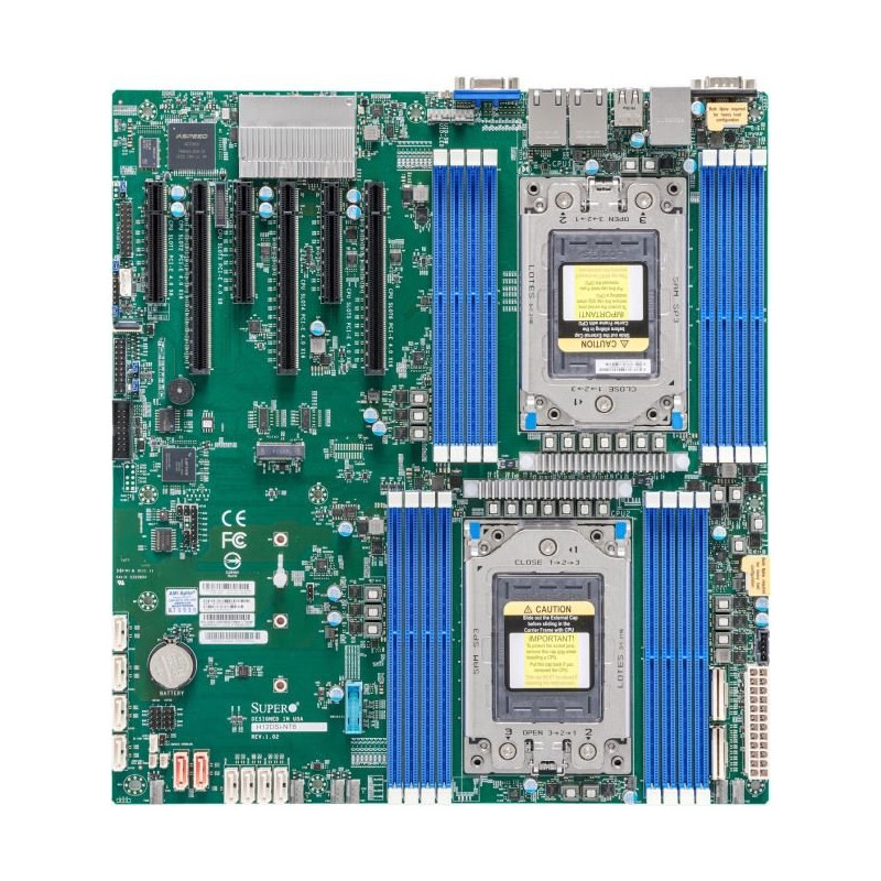SUPERMICRO MB 2xSP3 (7002/7003),16x DDR4,10xSATA3, 4x NVMe, 1xM.2, 6xPCIe4.0 (3 x16, 3 x8), IPMI, 2x 10Gb LAN,