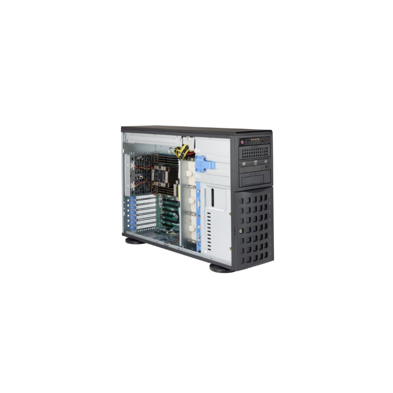 SUPERMICRO Tower/4U 8x 3,5" HS SAS/SATA, 2x 5,25", 1x 5,25" pro 3,5", 2x1230W (Titanium)