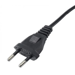 Akyga napájecí kabel 0.5m/250V/PVC/černá