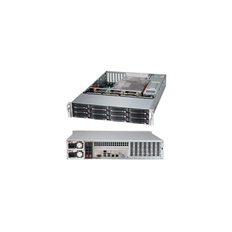 SUPERMICRO 2U chassis 12xSATA3/SAS3/NVMe4, 2x1200W(tit.), low profile