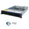Gigabyte server R272-Z32 1xSP3 (AMD Epyc 7002), 16x DDR4 DIMM,24+2x 2,5, M.2, 2x 1GbE i350+OCP, IPMI, 2x 800W plat