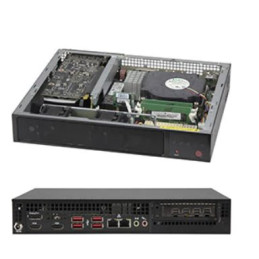 SUPERMICRO mini server LGA1200, W480E, 2x SO-DIMM DDR4, 2x SATA 1(2)x 2,5, M.2, 2x 1Gb, HDMI,DP,DVI, 180W zdroj