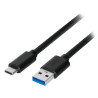 Akyga USB 3.1 type C 0.5m /černá