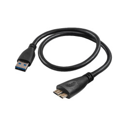 Akyga USB 3.0 A-microB 0.5m/černá