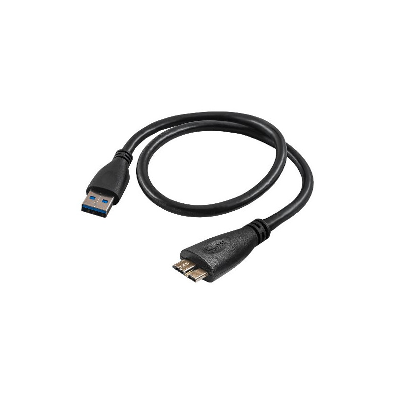 Akyga USB 3.0 A-microB 0.5m/černá