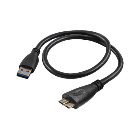 Akyga USB 3.0 A-microB 0.5m/černá