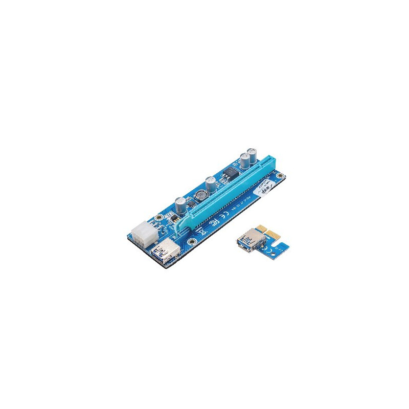 Akyga Riser PCI-E 1x - 16x USB 3.0/55cm/15cm