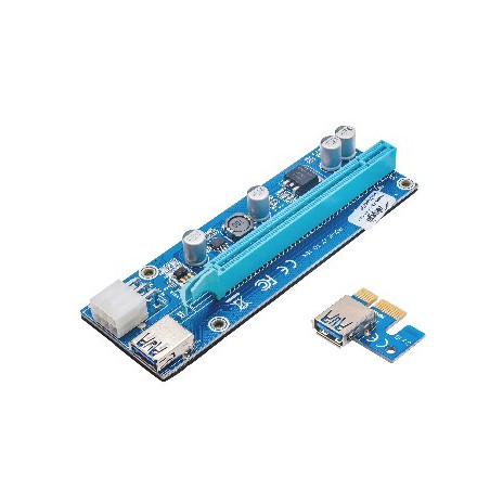 Akyga Riser PCI-E 1x - 16x USB 3.0/55cm/15cm