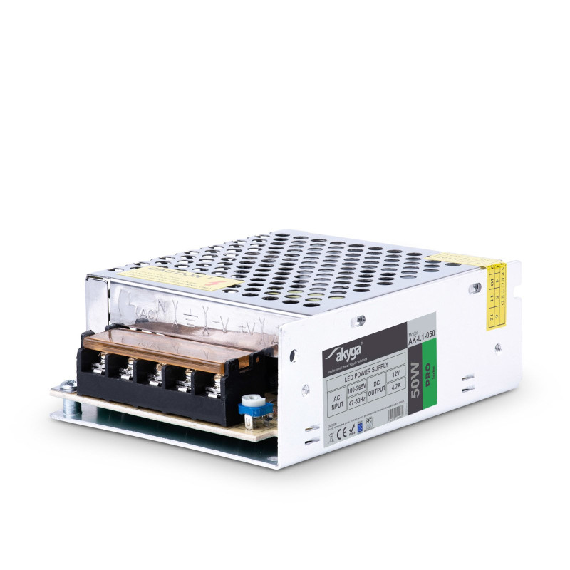 Zdroj Akyga AK-L1-050 LED Pro napájení osvětlení 12V/50W, IP20
