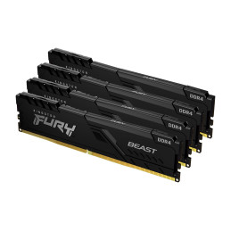 Kingston FURY Beast DDR4 32GB (Kit 4x8GB) 3200MHz DIMM CL16 černá
