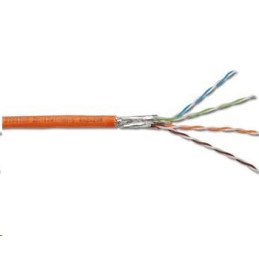 DIGITUS CAT 7 orange Twisted Pair PiMF Installation CableS/FTP, AWG 23/1, LSZH, 1000MHz, 1m