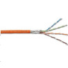 DIGITUS CAT 7 orange Twisted Pair PiMF Installation CableS/FTP, AWG 23/1, LSZH, 1000MHz, 1m