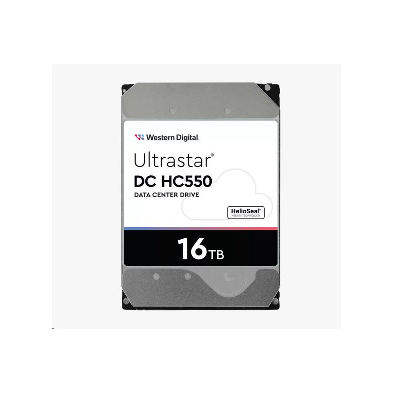 Western Digital Ultrastar DC HC550 3.5in 26.1MM 16000GB 512MB 7200RPM SAS ULTRA 512E SE P3