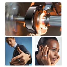 Smartring ALIGATOR Smart Ring, Größe 9, silber