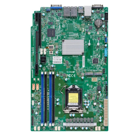 SUPERMICRO MB LGA1200 (Xeon E3-2300), C256, 4xDDR4, 8xSATA3, 2xM.2, PCIe4.0 x16, PCIe3 x4), VGA, 2x 1Gb, IPMI