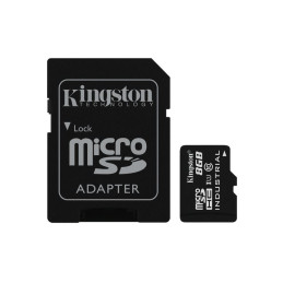 Kingston paměťová karta 32GB Industriální micro SDHC UHS-I C10 (čtení/zápis: 90/45MB/s) + SD adaptér