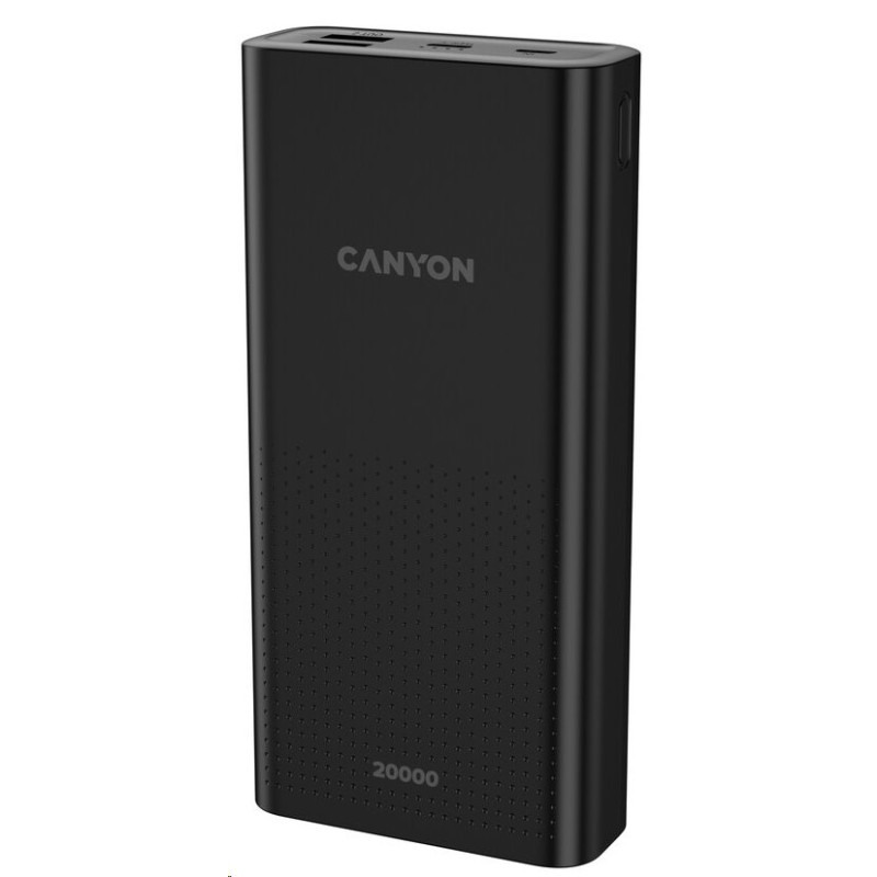 CANYON Power Bank PB-2001, 20000mAh, černá
