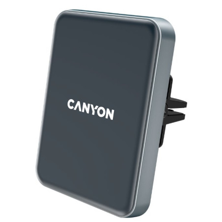 CANYON držák telefonu do ventilace auta MegaFix CA-15, Qi, magnetický, wireless nabíjení, PD 15W, USB-C
