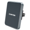 CANYON držák telefonu do ventilace auta MegaFix CA-15, Qi, magnetický, wireless nabíjení, PD 15W, USB-C