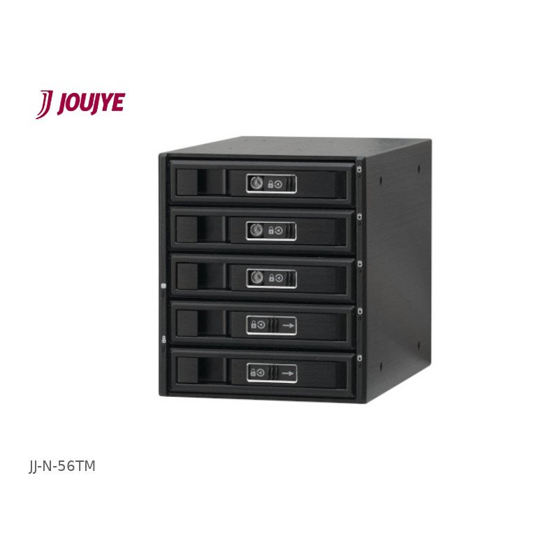 Jou Jye Backplane pro 5x 3.5" SATA/SAS 12G HDD do 3x 5,25" black (anti-vibration)