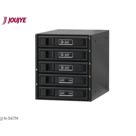 Jou Jye Backplane pro 5x 3.5" SATA/SAS 12G HDD do 3x 5,25" black (anti-vibration)