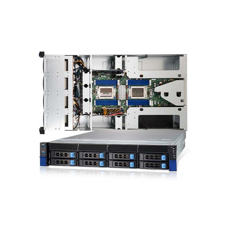 TYAN Transport HX 2U 4GPU server 2x SP3, 16x DDR4 ECC R, 8x.3,5 SATA/NMVe 2x 1600W (plat.), 2x 10Gb LAN, IPMI
