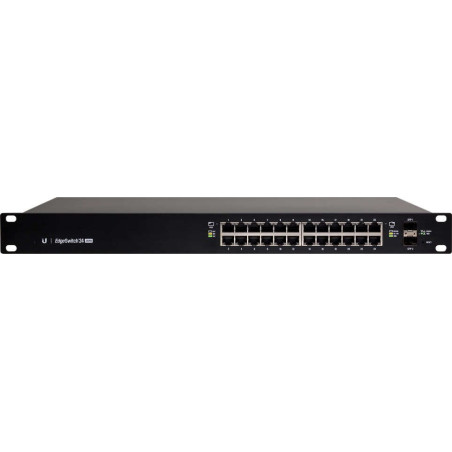 Ubiquiti EdgeSwitch ES-24-250W, 24x1000Mbps + 2xSFP, PoE/PoE+/PoE24V (250W)