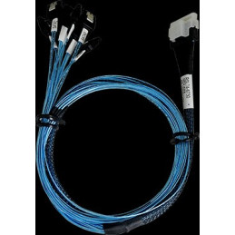 ARECA int. SlimlineSAS x8 SFF-8654 straight to 8x SATA cable, 1m