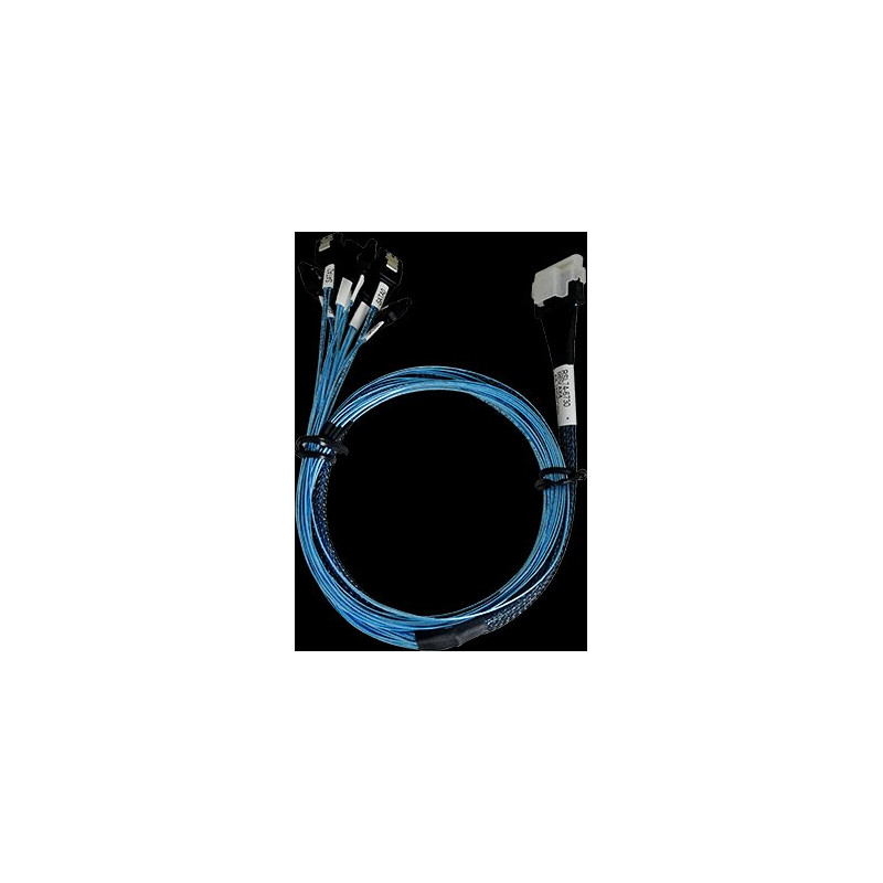 ARECA int. SlimlineSAS x8 SFF-8654 straight to 8x SATA cable, 1m