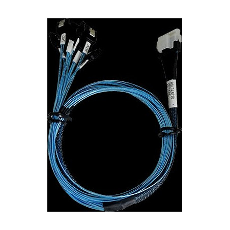 ARECA int. SlimlineSAS x8 SFF-8654 straight to 8x SATA cable, 1m