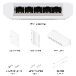 Ubiquiti Switch UniFi Compact Indoor/outdoor USW-FLEX, 5-Port Gigabit, 4x PoE-in / out