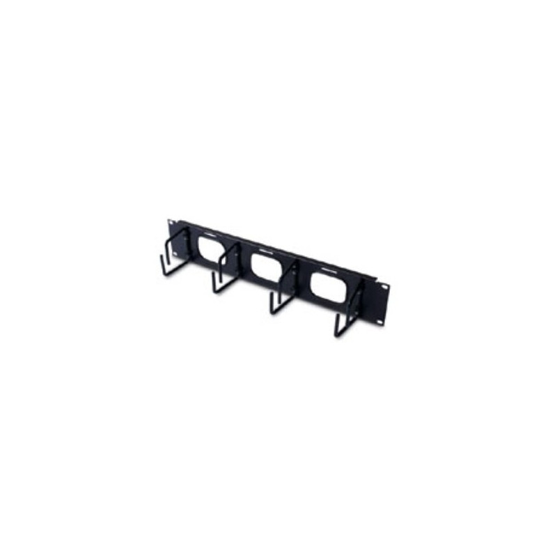 APC 2U Horizontal Cable Organizer w/ Pass-Thru Black
