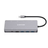 CANYON replikátor portů DS-12 13v1, 1xUSB-C PD 100W, 2xHDMI (4K), VGA, 4xUSB-A, RJ45 Gb, 3.5mm jack, SD/micro čtečka