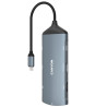 CANYON replikátor portů DS-15 8v1, 1xUSB-C PD 100W, 1xHDMI (4K), VGA, 2xUSB-A 3.0, 1xUSB-A 2.0 RJ45 Gb, 3.5mm jack, SD/m