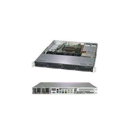 SUPERMICRO 1U server 1xLGA1151 (8/9g), iC236, 4x DDR4 ECC, 4x 3.5" HS SATA3, 2x400W, IPMI