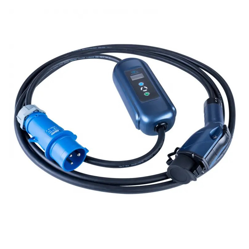 Akyga Kabel pro elektromobily CEE 3-pin Type1 LCD 32A 5m