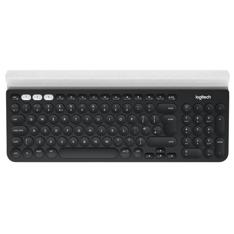 Logitech K780 Multi-Device Wireless Keyboard - DARK GREY/SPECKLED WHITE - UK - INTNL