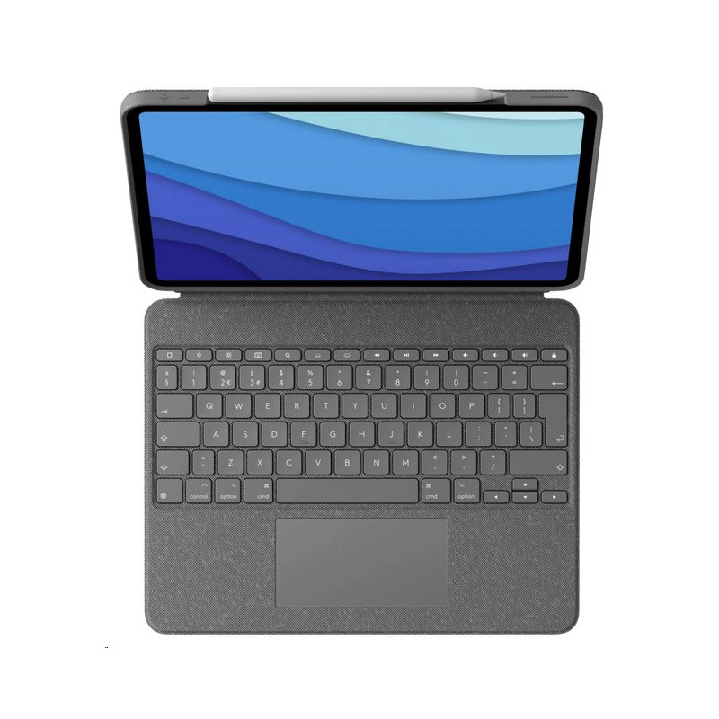 Logitech Combo Touch for iPad Pro 11" (1.2.3.4. gen.) - GREY - UK - INTNL