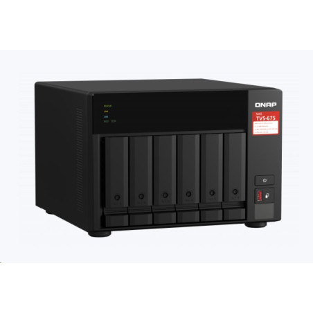 QNAP TVS-675-8G (8core 2,5GHz / 8GB RAM / 6xSATA / 2xM.2 NVMe slot / 2xPCIe / 2x2,5GbE / 1x HDMI 4K)