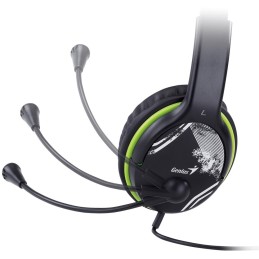 GENIUS headset HS-400A, 2x 3,5 jack, redukce na single jack