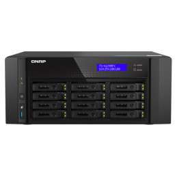 QNAP TS-h1290FX-7232P-64G (AMD EPYC, 64GB ECC RAM, 12x 2,5" U.2, 2x M.2 NVMe, 2x 2,5GbE, 2x 25GbE)
