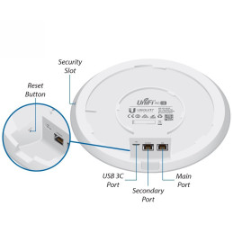 Ubiquiti Přístupový bod Unifi Enterprise UAP-AC-High Density, 4x4 MU-MIMO (800/1733Mbps), 3.4 dBi