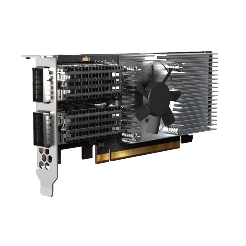 QNAP QXG-100G2SF-E810 - 100GbE (2porty) PCIe karta, nízký profil, PCIe Gen4 x16
