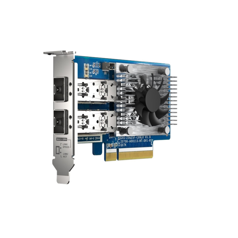 QNAP QXG-25G2SF-CX6 - 25GbE (2porty) PCIe karta, nízký profil, PCIe Gen4 x8
