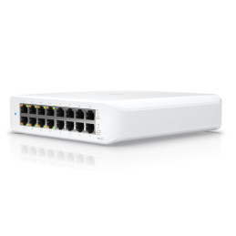 Ubiquiti Switch L2 UniFi USW-Lite-16-POE, 16-Port Gigabit, 8x PoE-out, PoE budget 45W