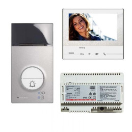 LEGRAND domovní dotykový video telefon bticino, sada pro 1 byt - CL300 WiFi + Linea 3000 video se čtečkou el.čipů