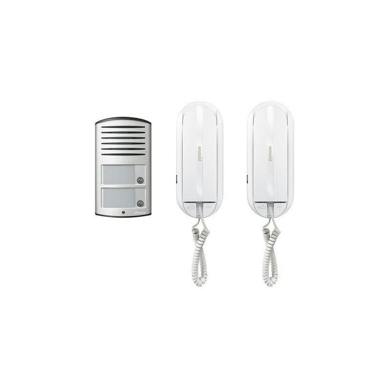 LEGRAND domovní audio telefon bticino, sada pro 2 byty - 2x SPRINT L2 + Linea 2000 audio