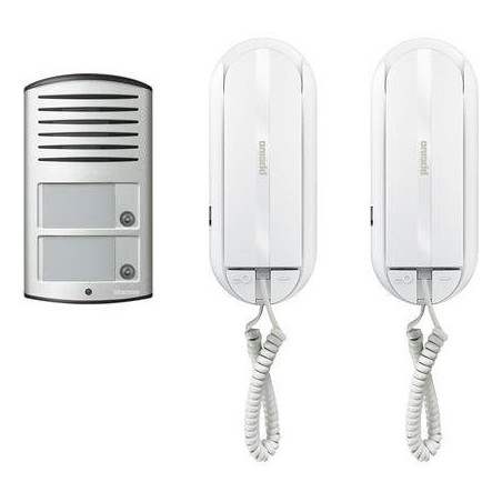 LEGRAND domovní audio telefon bticino, sada pro 2 byty - 2x SPRINT L2 + Linea 2000 audio